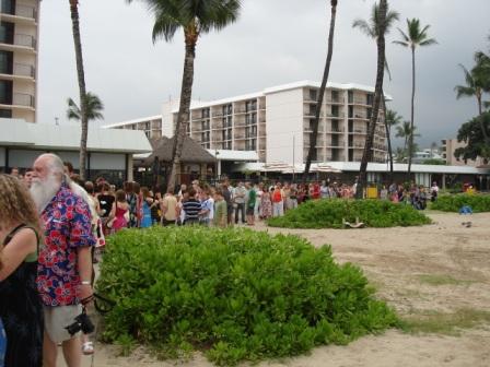 Luau crowd